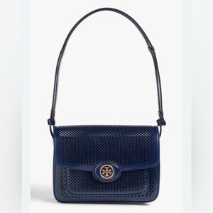 Tory Burch Robinson Perforated Leather Shoulder Bag